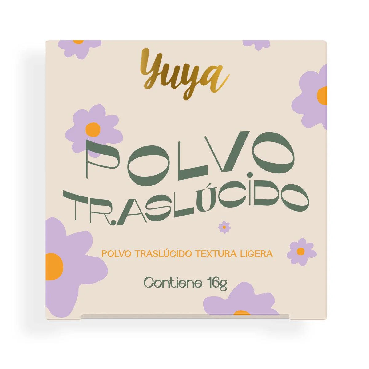 Polvo traslúcido textura sedosa con ingredientes naturales 16g