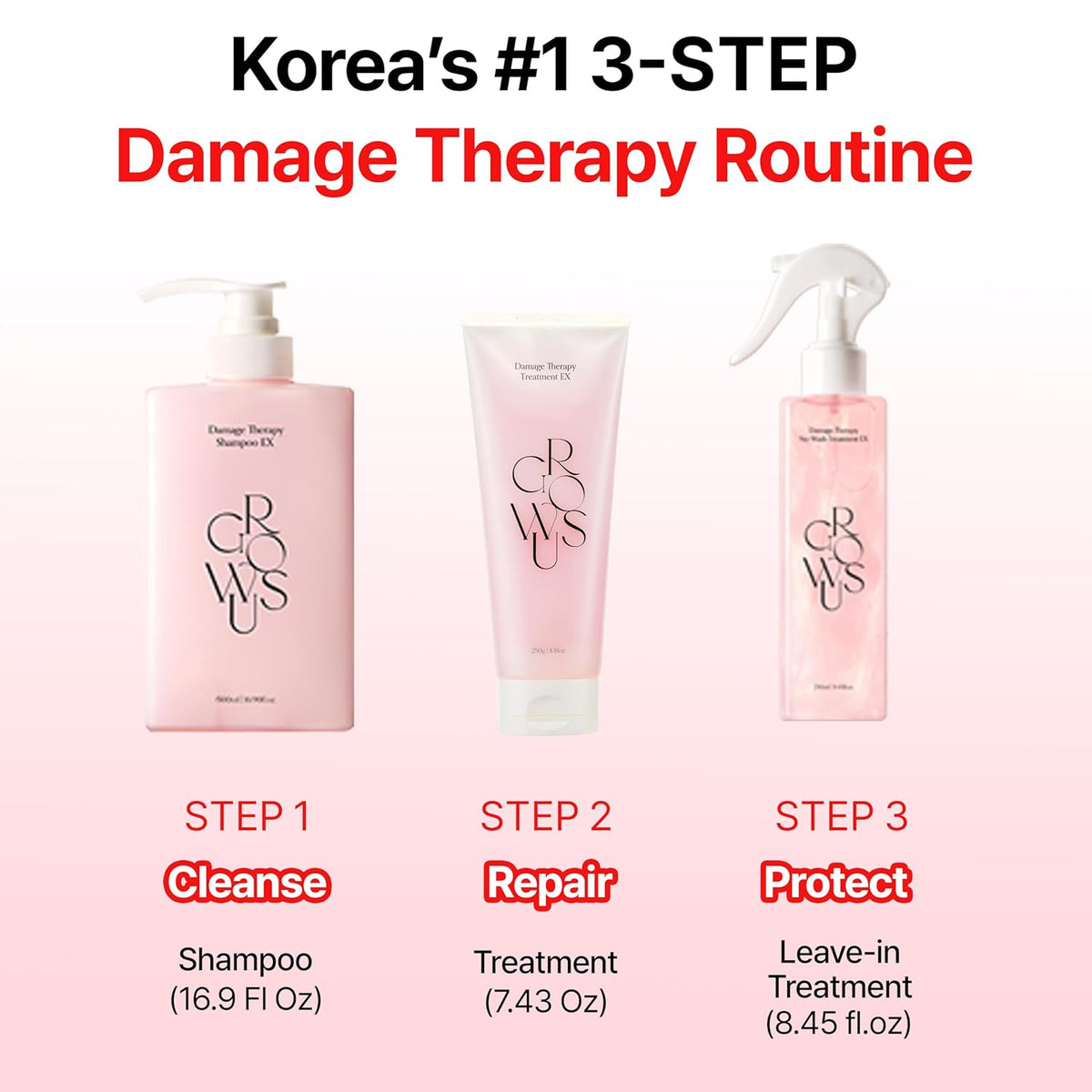 Damage Therapy Travel Kit (Shampoo 50ml +Treatment 45g+No wash treatment 28ml)