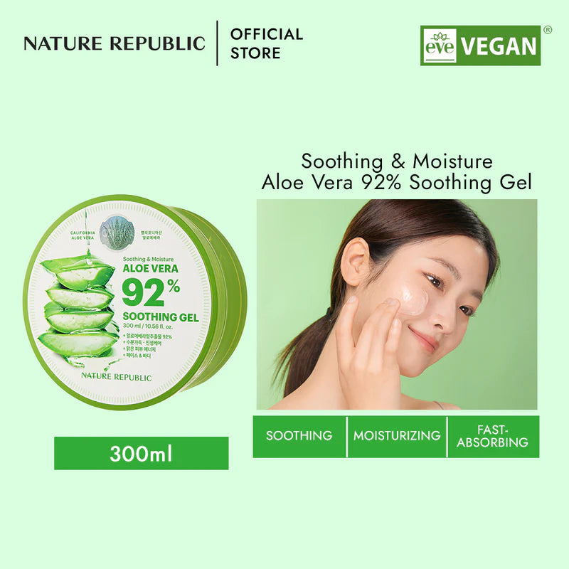 Soothing and Moisture Aloe Vera 92% Gel 300ml