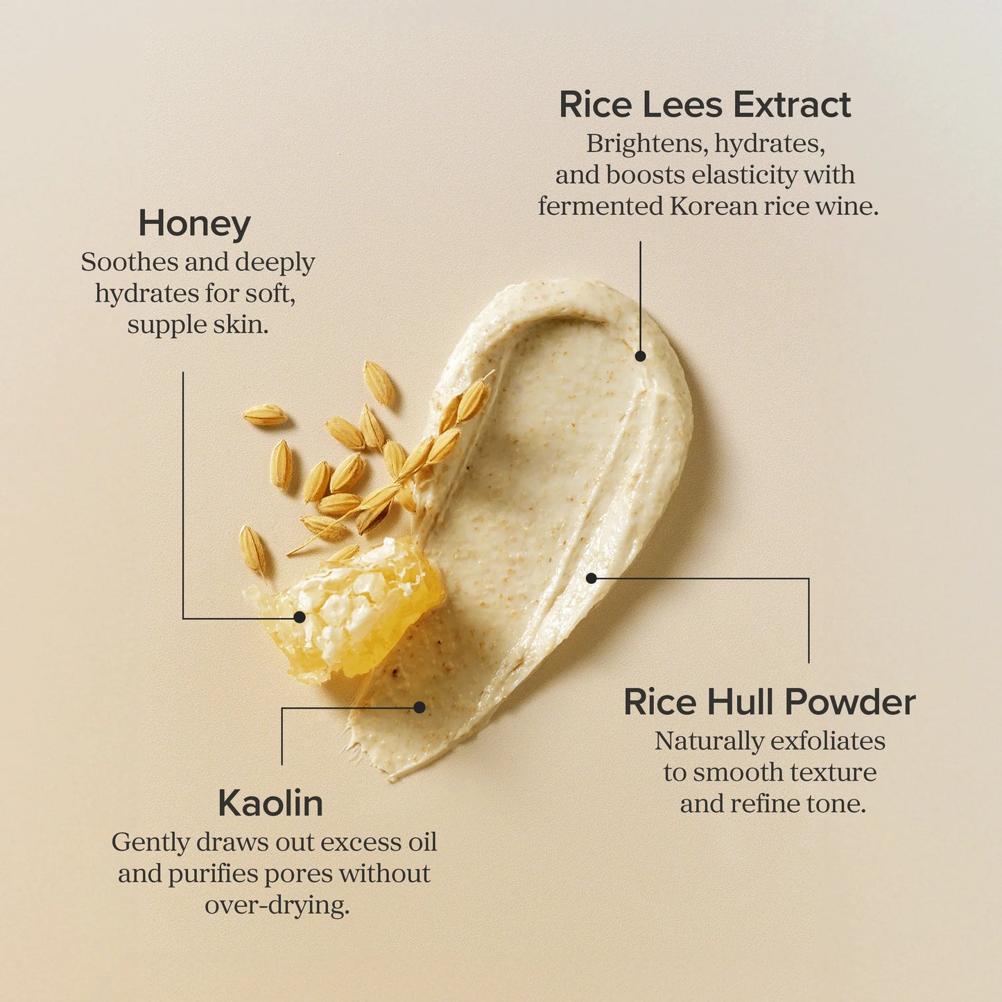 Ground Rice and Honey Glow Mask - 150ml